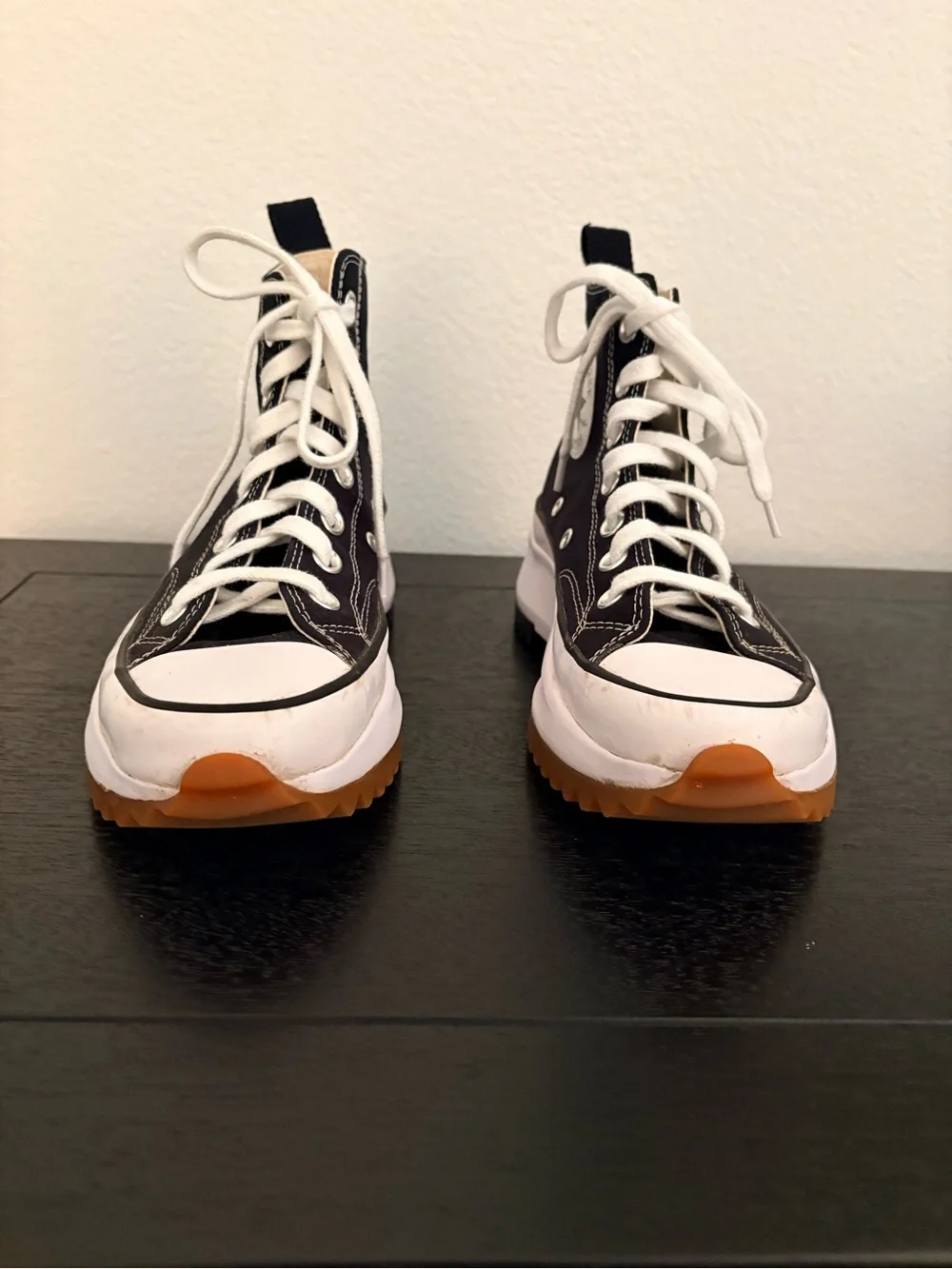 Converse Run Star Hike Black Chunky Platform High Top Sneakers Womens 6.5 - Picture 3 of 13